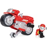 Spin Master Paw Patrol Moto Pups Marshalls Motorrad, Spielfahrzeug rot/silber, mit Spielfigur
