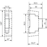Theben TR 608 TOP2 S, Zeitschaltuhr mit Wochenprogramm, 1 Kanal