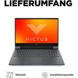 Victus by HP 16-s0155ng, Gaming-Notebook grau, ohne Betriebssystem, 40.9 cm (16.1 Zoll) & 144 Hz Display, 512 GB SSD