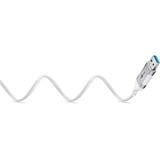 goobay Ethernet-Adapterkabel USB-A 3.2 Gen1 > RJ-45, Slim weiß, 1 Meter