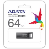 ADATA UR340 64 GB, USB-Stick nickel, USB-A 3.2 Gen 1