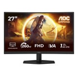 AOC AGON C27G42ZE, Gaming-Monitor 68.5 cm (27 Zoll), schwarz, FullHD, Fast VA, Curved, HDMI, DP, 240Hz Panel