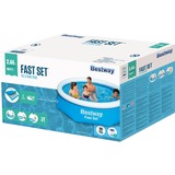 Bestway Fast Set Aufstellpool-Set, Ø 244cm x 61cm, Schwimmbad blau/hellblau, mit Filterpumpe