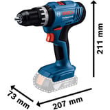Bosch Professional Akku-Schlagbohrschrauber GSB 18V-25  Professional solo, 18Volt blau/schwarz, ohne Akku und Ladegerät