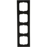 Busch-Jaeger Rahmen vierfach, future linear, Plattform sechsundsechzig, Typ 1724-885K schwarz (matt), Retail