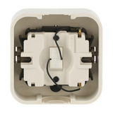 Busch-Jaeger Serienschalter 2601/5 Aufputzglas weiß, Retail