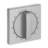 Busch-Jaeger Zentralscheibe, Zeitschaltuhr edelstahl, Retail