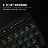 Corsair K100 AIR WIRELESS, Gaming-Tastatur schwarz, DE-Layout, Cherry MX Ultra Low Profile Tactile