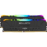 Crucial DIMM 16 GB DDR4-3200 Kit, Arbeitsspeicher schwarz, BL2K8G32C16U4BL, Ballistix RGB, Retail