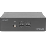 Digitus KVM-Switch HDMI 4x 1  schwarz, Dual Display