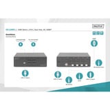 Digitus KVM-Switch HDMI 4x 1  schwarz, Dual Display