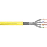 Digitus Professional Cat.7a S/FTP Verlegekabel simplex, Cca gelb, 500 Meter Trommel