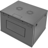 Digitus Wandgehäuse Dynamic Basic Serie - 600x600 mm (BxT), IT-Schrank schwarz, 9 Höheneinheiten