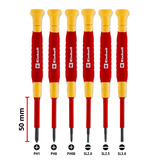 EINHELL Präzisions-Schraubendreher Set VDE, 6-teilig rot/gelb