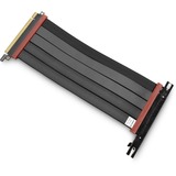 EKWB EK-Loop PCI-E 4.0 Riser Cable, Verlängerungskabel schwarz/rot, 20cm