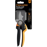 Fiskars PowerGear Rollgriff-Gartenschere P941 schwarz/orange, Amboss-Schere