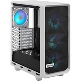 Fractal Design Meshify 2 Compact RGB White TG Clear Tint, Tower-Gehäuse weiß, Tempered Glass