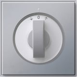 Gira Abdeckung mit Knebel für Zeitschalter und Jalousieschalter bzw. Taster aluminium, Retail