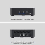 MSI Cubi NUC AI 1UMG-072XAT, Mini-PC schwarz, ohne Betriebssystem