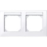 Merten M Plan Rahmen zwei fach beschriftbar waagerecht weiß, Retail