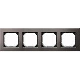 Merten Metallrahmen 4fach waagerecht senkrecht Retail