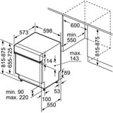 Neff S145EAS01E N50, Spülmaschine edelstahl (gebürstet), 60 cm, Home Connect
