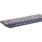 Raspberry Pi Foundation offizielle Raspberry Pi Tastatur schwarz/grau, DE-Layout, inkl. 3-Port-USB-Hub