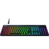 Razer BlackWidow V4 Low-Profile Hyperspeed, Gaming-Tastatur schwarz, DE-Layout, Razer Low-Profile Orange