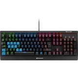 Sharkoon SKILLER SGK3, Gaming-Tastatur schwarz, ES-Layout, Kailh Blue