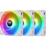 Thermaltake SWAFAN EX12 RGB PC Cooling Fan White TT Premium Edition, Gehäuselüfter weiß, 3er Pack, inkl. Controller, 120 mm