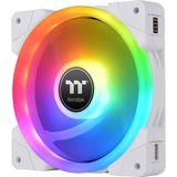 Thermaltake SWAFAN EX12 RGB PC Cooling Fan White TT Premium Edition, Gehäuselüfter weiß, 3er Pack, inkl. Controller, 120 mm