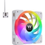 Thermaltake SWAFAN EX12 RGB PC Cooling Fan White TT Premium Edition, Gehäuselüfter weiß, 3er Pack, inkl. Controller, 120 mm