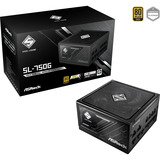 ASRock Steel Legend SL-750G, PC-Netzteil schwarz, 1x 12-Pin High Power GPU, 2x PCIe, Kabelmanagement, 750 Watt
