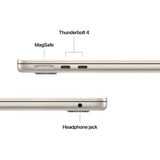 Apple MacBook Air 34,5 cm (13,6") 2025 CTO, Notebook champagner, 32 GB, 1 TB (1 TB SSD), Polarstern, M4, MacOS, Deutsch
