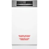 Bosch SPI6EMS17E Serie 6, Spülmaschine edelstahl (gebürstet), 45 cm, Home Connect