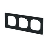 Busch-Jaeger Abdeckrahmen 3-fach schwarz, Retail