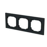Busch-Jaeger Abdeckrahmen 3-fach schwarz, Retail