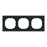 Busch-Jaeger Abdeckrahmen 3-fach schwarz, Retail