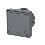 Busch-Jaeger Schutzkontakt-Steckdose Schuko Unterputz mit erhöhtem Berührungsschutz Typ 20 EFDB2 grau (glänzend), Retail