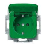 Busch-Jaeger Schutzkontakt Steckdosen Einsatz grün, Retail