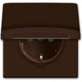 Busch-Jaeger Schutzkontakt-Steckdoseneinsatz CEE 7/3 Typ F 20 EUGKB-31-101 braun, Retail