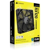 Corsair iCUE LINK RX120, Gehäuselüfter schwarz, 120 mm