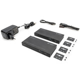 Digitus 4K HDBaseT 2.0 HDMI KVM Extender Set, HDMI Verlängerung schwarz, 150 m