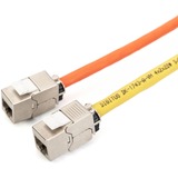Digitus Keystone-Modul CAT 6A silber/weiß, geschirmt