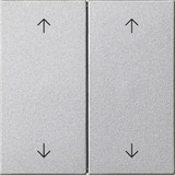 Gira Wippe zwei fach aluminium, Retail