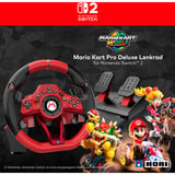 HORI Mario Kart Racing Wheel Pro Deluxe, Simulatoren-Set rot/schwarz, für Nintendo Switch 2 / Switch / Switch OLED / PC
