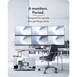 ICY BOX Damond Stand 666, Monitorhalterung silber