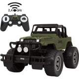 Jamara Deluxe Car Series - Jeep Wrangler Rubicon, RC olivgrün, Maßstab 1:14, 2,4 GHz