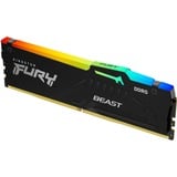 Kingston FURY DIMM 32 GB DDR5-5200  , Arbeitsspeicher schwarz, KF552C40BBA-32, FURY Beast RGB, INTEL XMP