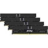 Kingston FURY RIMM 128 GB DDR5-6000 (4x 32 GB) Quad-Kit ECC, Arbeitsspeicher schwarz, KF560R32RBK4-128, Renegade Pro, Registred, INTEL XMP